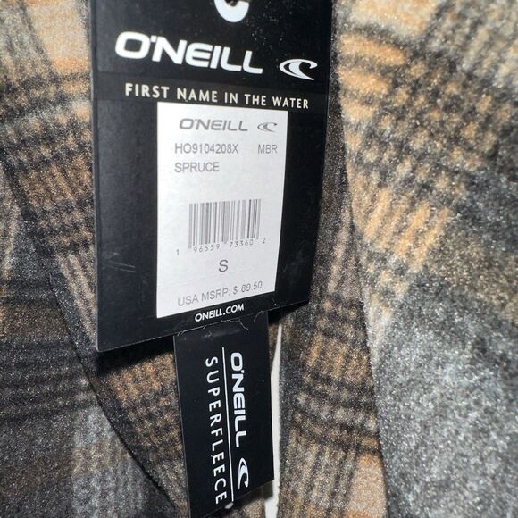 Oneill Flannel Shirt Jacket Small SuperFleece Sherpa Lined Shacket NWT - Picture 12 of 16